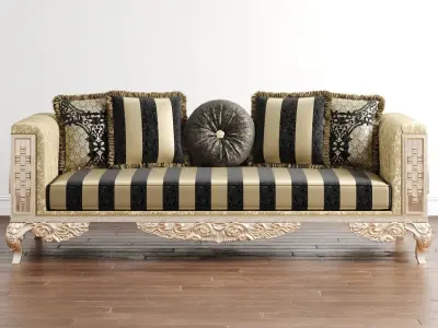 Vistera Art Deco Yatak Odasi Couch 3D model