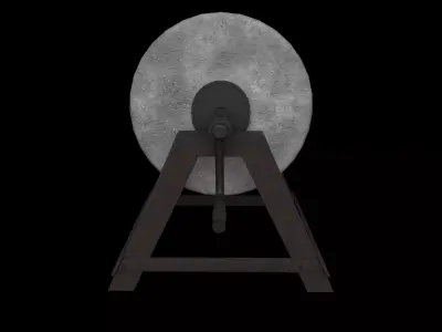 Whetstone Medieval Low-poly 3D model