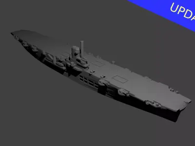 British Aircraft Carrier Ark Royal 3D print model