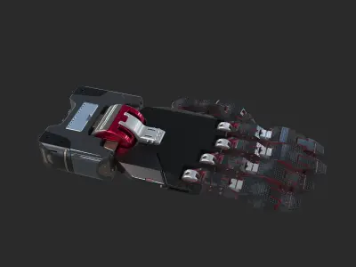 hand robotic scifi part vol4 3D model