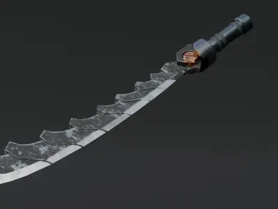 Composite Sword - Shadow Fight 2 Inspired  Low-poly 3D model