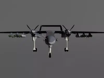 Icarus Aerospace - Tactical Air Vehicle - The NEW A10 BUSTER Low-poly 3D model