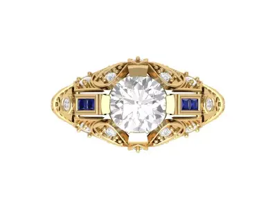 Wedding Ring 3D print model 101