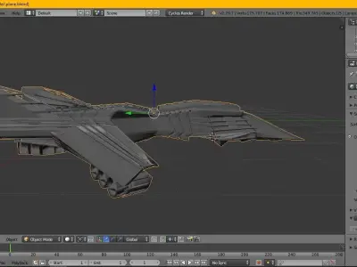 scifi space ship model game asset Low-poly 3D model