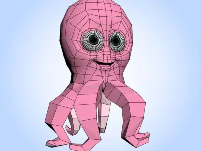 Octopus 3D model