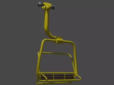 Mountain Climber Sky Lift Free low-poly 3D model