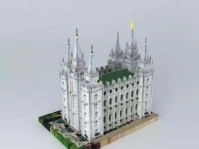 Mormon Temple Salt Lake City Free 3D model