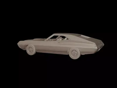 1972 Gran Torino Sport 3D PRINT MODEL 3D print model