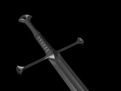 LowPoly Sword from Lord of the Rings Low-poly 3D model