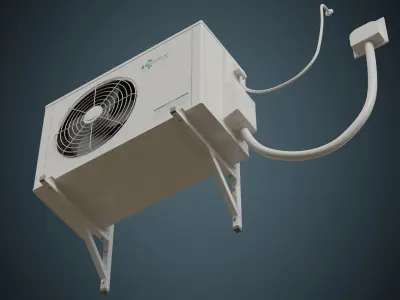 Air Conditioner 5A Low-poly 3D model