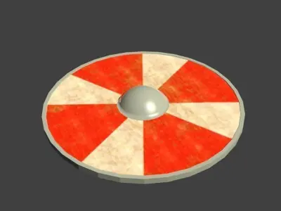 Viking Shield Low-poly 3D model 32