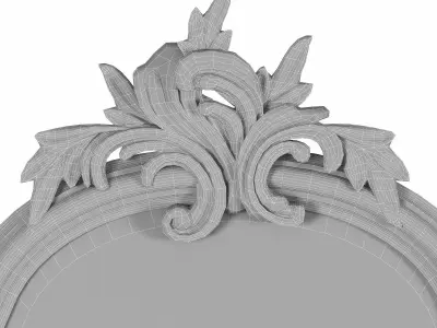 baroque mirrors 3D model