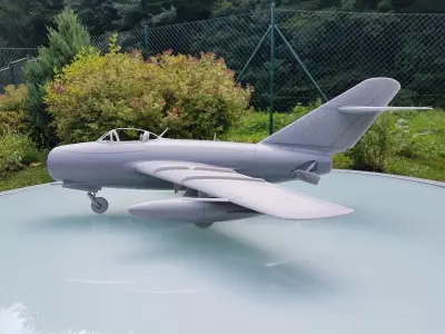 MIG-15 - detailed scale model kit 3D print model
