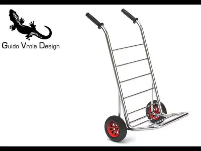Hand truck 3D model 10