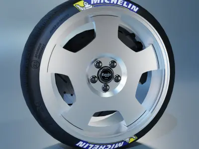 Work Lanvec Wheel Low-poly 3D model