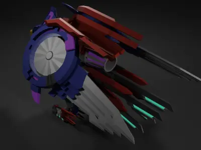 Eagle Robot Low-poly 3D model