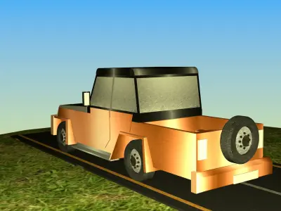 Indian Jeep Model Type 4 Free low-poly 3D model