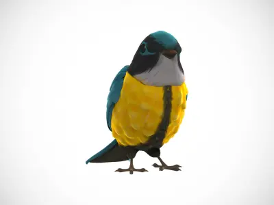 Cartoon Bird 3D model