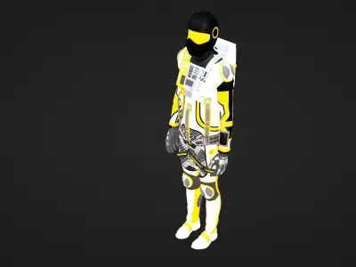 Robot Soldier - Assault Soldier Low-poly 3D model purchase