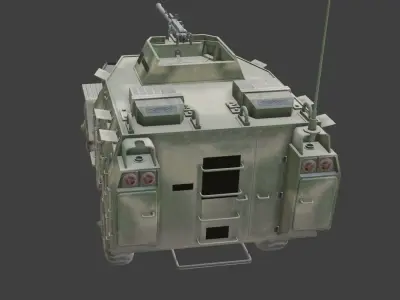truck btr40 Low-poly 3D model