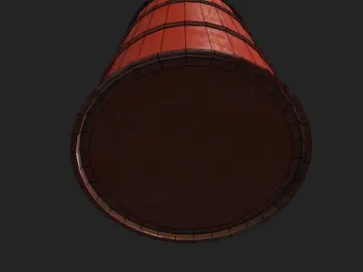 Barrel PBR Model Low-poly 3D model