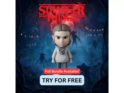 Eleven Stranger Things - Free Sample STL Free 3D print model