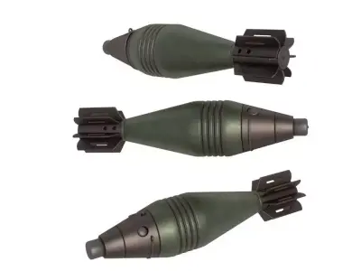 60 mm mortar rounds 3D model