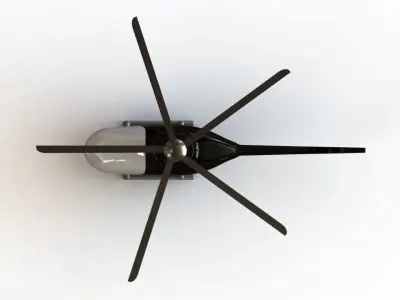 simple helicopter 3D print model