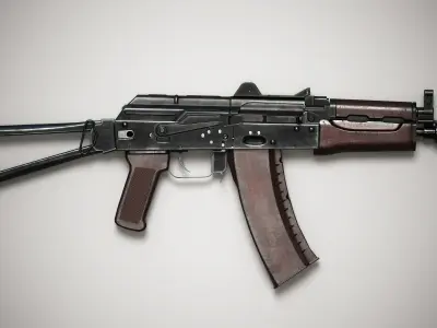 AKS-74U Low-poly 3D model
