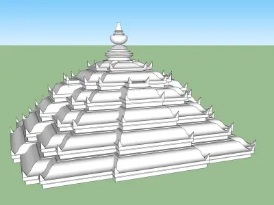 indian temple dome  3D model