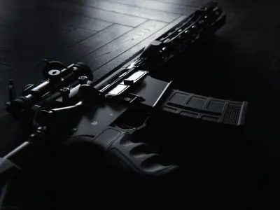 M4A1 -  AR-15 High-poly 3D model