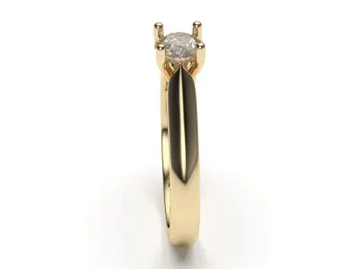 solitaire with ring sizes  8 part S115 3D print model