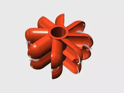 Pelton wheel Free 3D print model