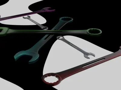 Cool Looking Wrench 3D model