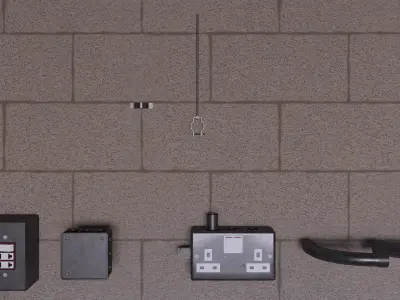 Electrical Conduit and Fittings 3D model