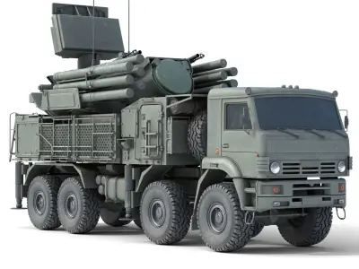 5 Military Vehicles Collection v19 Low-poly 3D model