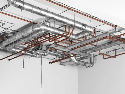 Industrial ceiling  3D model
