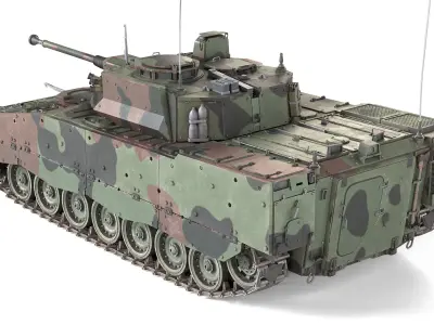 Stridsfordon Combat Vehicle 90 Low-poly 3D model