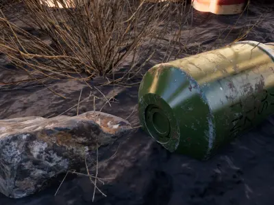 British WW2 No77 Smoke Grenade 3D model