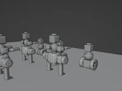 Toy Robots 3D model