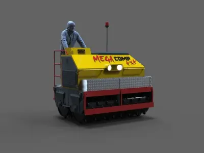 Compactor roller 3D print model
