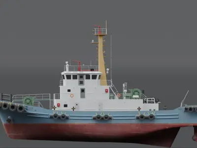 Tugboat 3D model