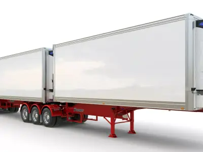 Double Trailer Vawdrey 3D model