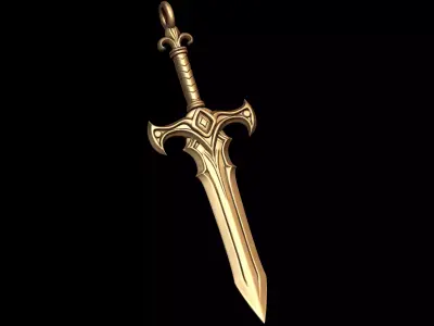 Sword Dagger Pendant 3D print model