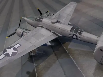 Beechcraft XA-38 Grizzly 3D model