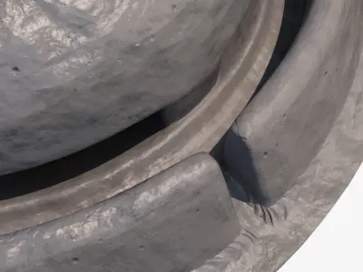 Armored Vehicle Ventilator for Kitbash Low-poly 3D model