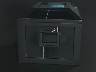 Sci-Fi Box Container 3D model