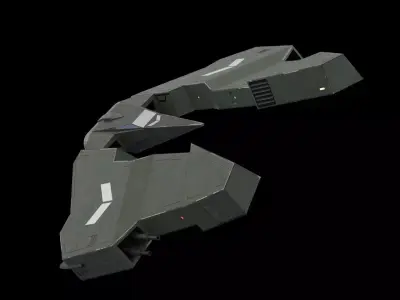 Space Ship Free low-poly 3D model