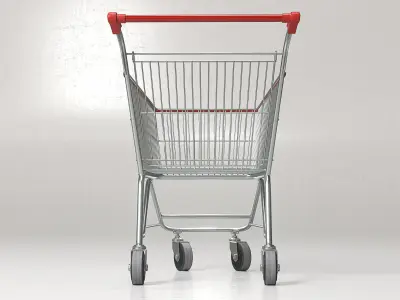 Shopping Supermarket Cart  3D model