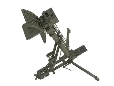 76N6 Clam Shell FMCW acquisition radar 3D model